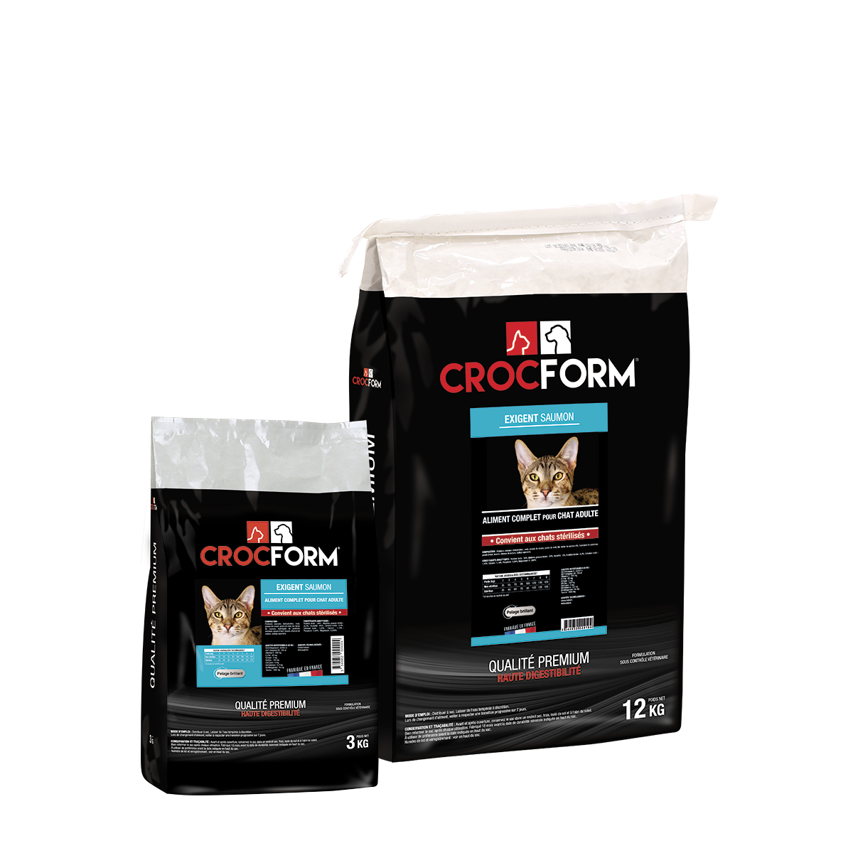 ALIMENT CROQUETTES CROCFORM PREMIUM EXIGENT SAUMON CHAT ALIMENT CROQUETTES CROCFORM PREMIUM EXIGENT SAUMON CHAT